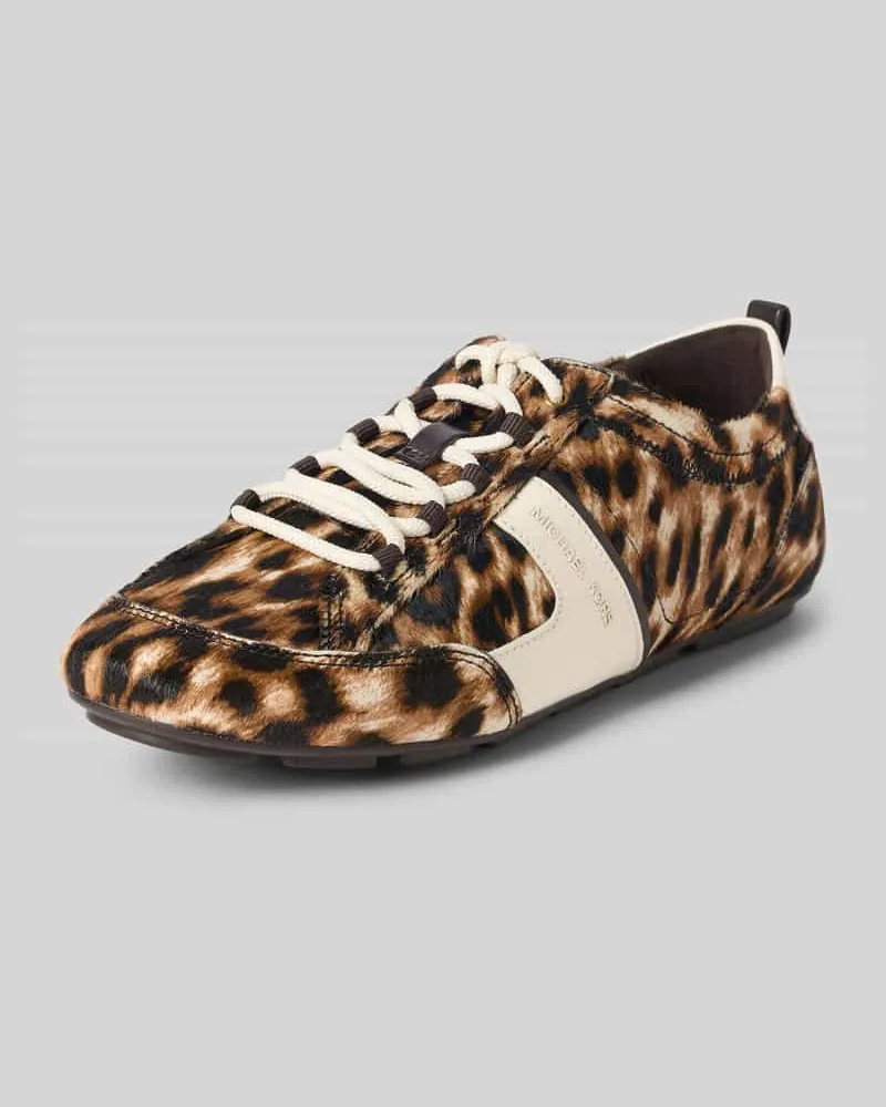 Michael Kors Sneaker aus Leder im Allover-Look Modell 'KEELY Camel