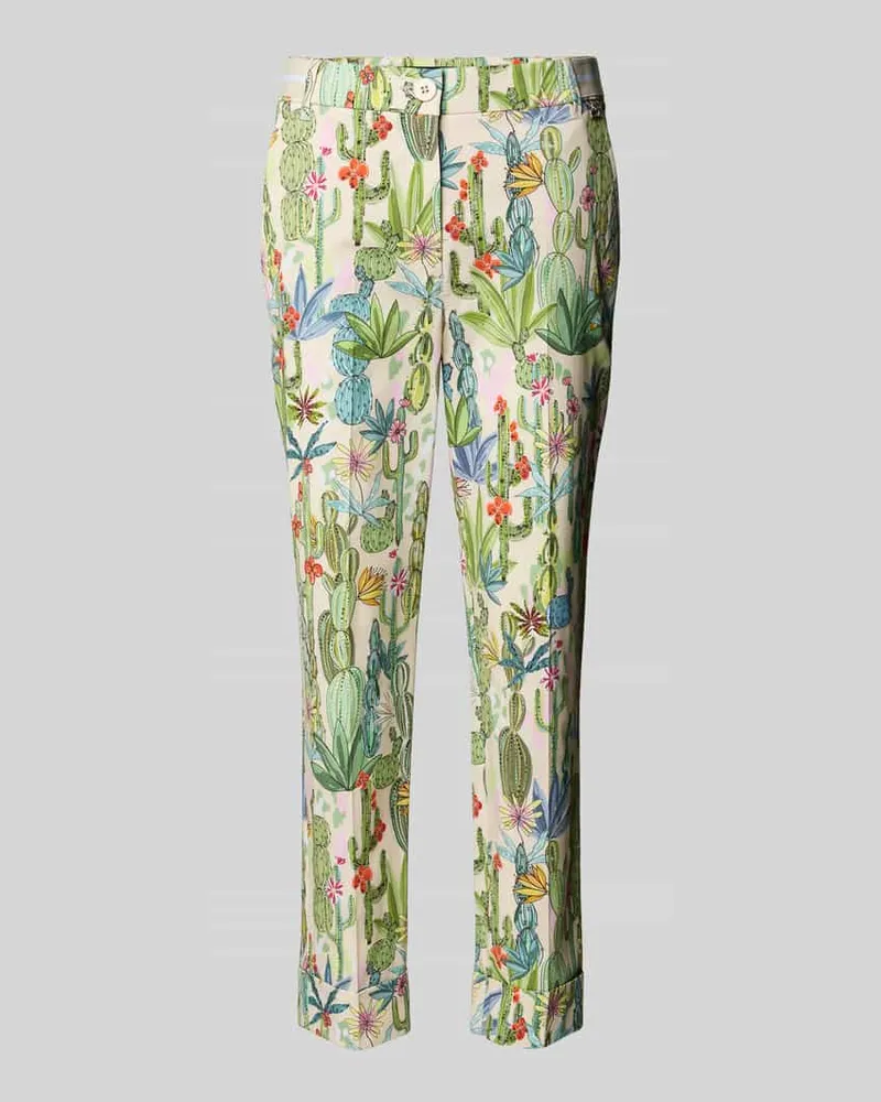 Marc Cain Regular Fit Hose im Allover-Look Sand