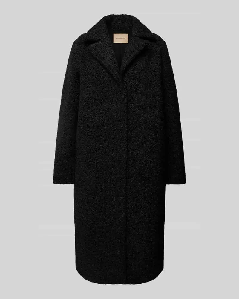 Soyaconcept Regular Fit Mantel aus Teddyfell Modell 'Mukite Black