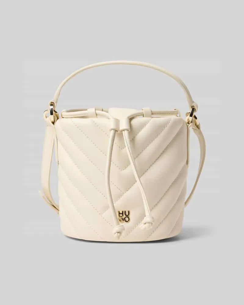 HUGO BOSS Umhängetasche mit abnehmbarem Schultergurt Modell 'CHRIS 2.0 Ecru