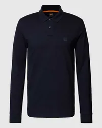 HUGO BOSS Poloshirt mit Label-Detail Marine