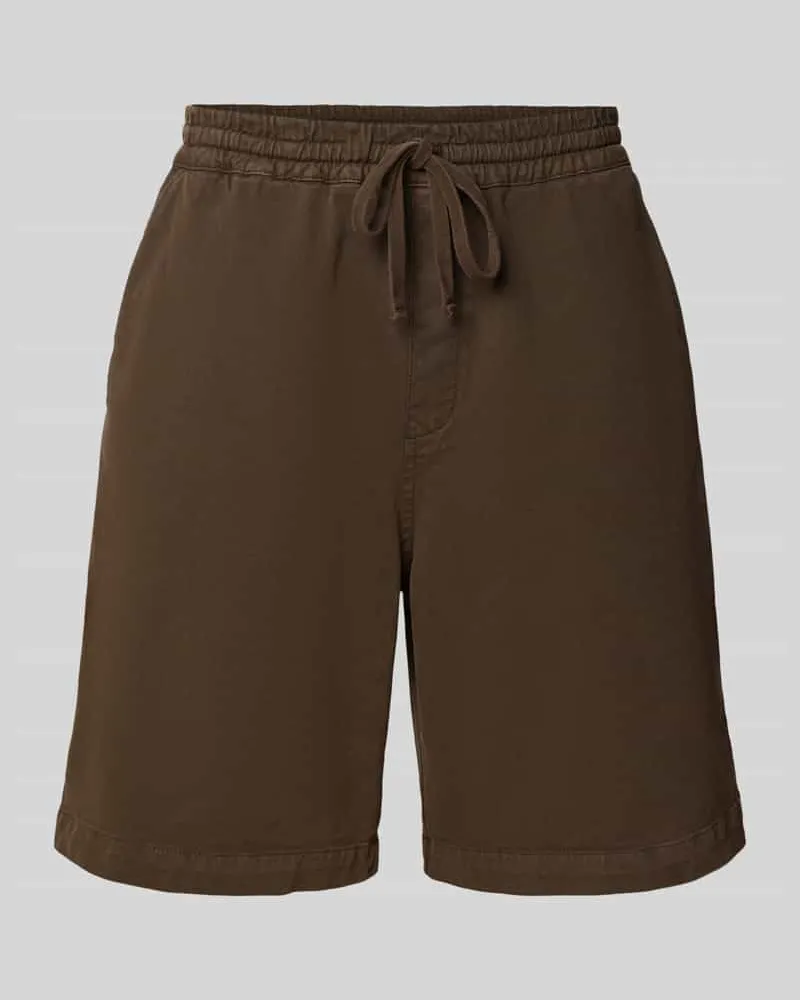 Carhartt WIP Shorts mit elastischem Bund Modell 'Floyde Dunkelbraun