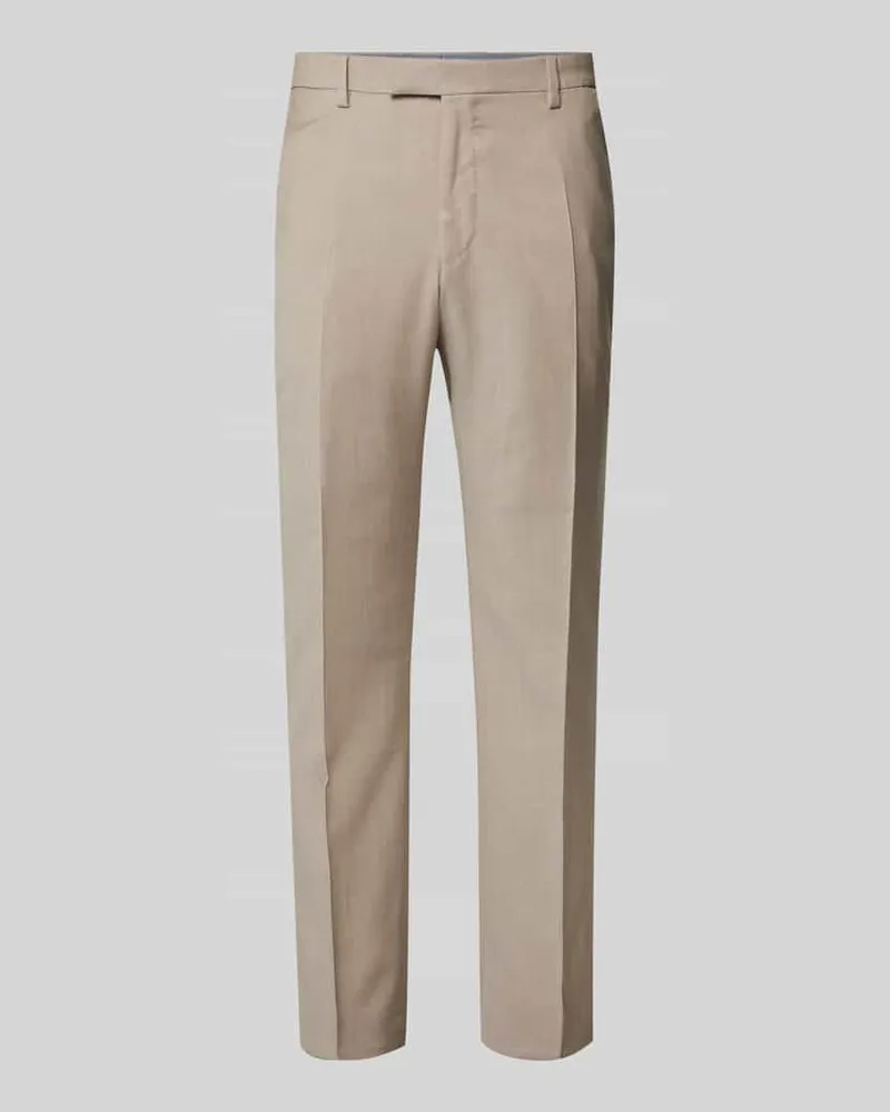 JOOP! Tapered Fit Anzughose mit feinem Strukturmuster Modell 'Blayr Beige