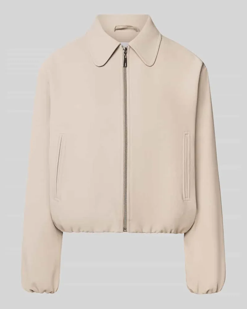 More & More Regular Fit Jacke mit Viskose-Mix Sand
