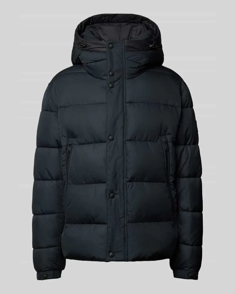 HUGO BOSS Steppjacke mit Reißverschlusstaschen Modell 'Omaris Black