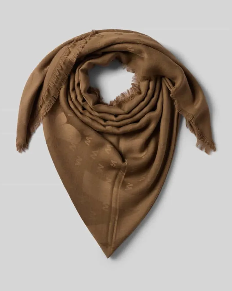 Max Mara Schal aus Viskose-Schurwoll-Mix Modell 'DIRE Camel