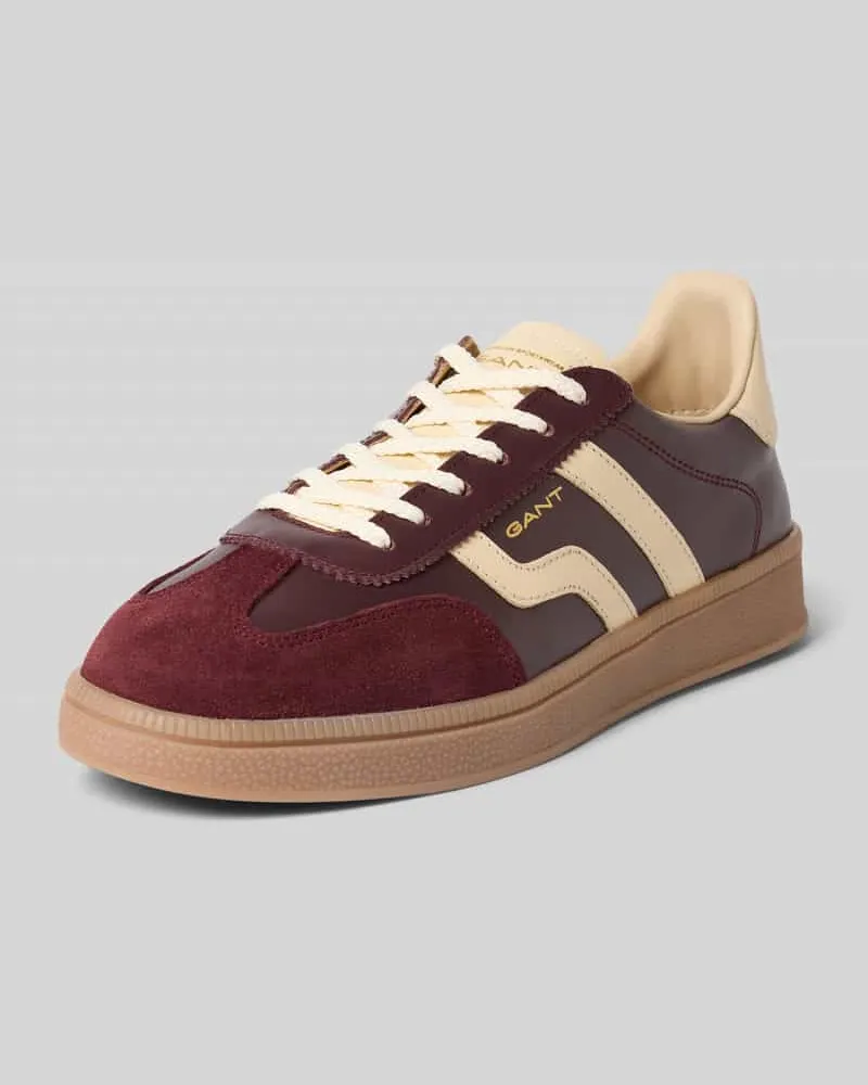 Gant Sneaker aus echtem Leder Modell 'Cuzima Bordeaux