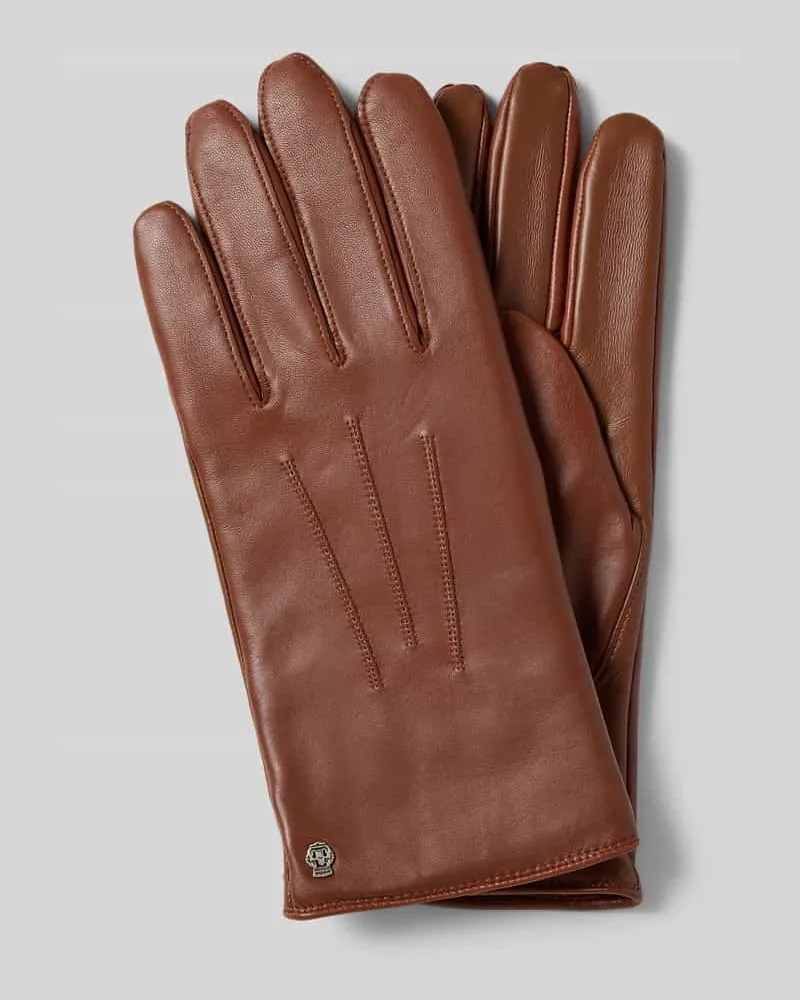 Roeckl Handschuhe aus Leder Modell 'Coburg Touch Cognac