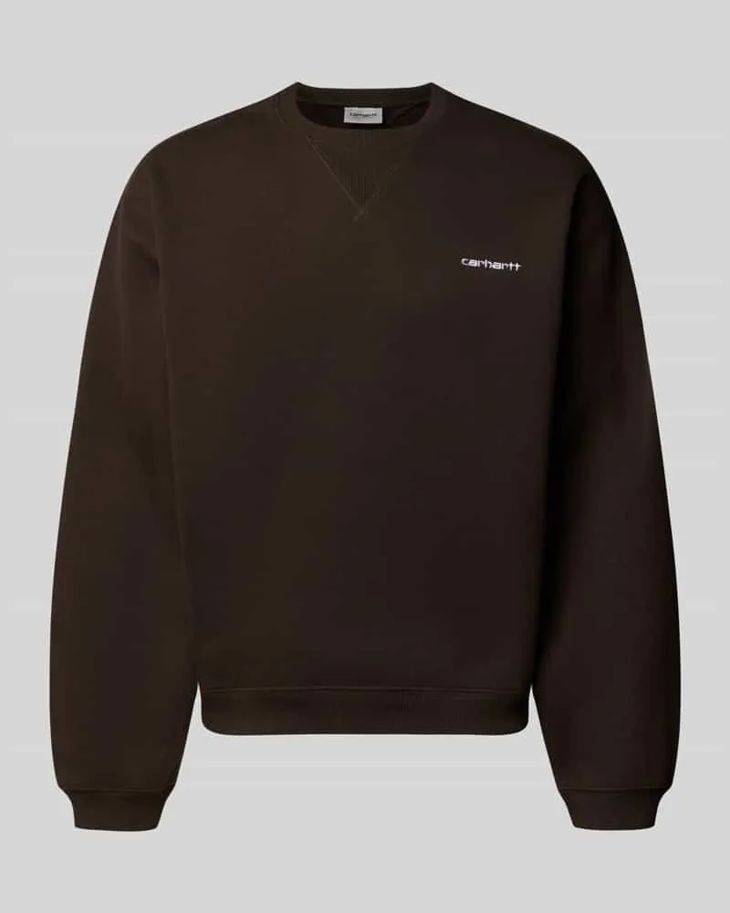 Carhartt WIP Relaxed Fit Sweatshirt aus elastischem Baumwoll-Mix Schoko