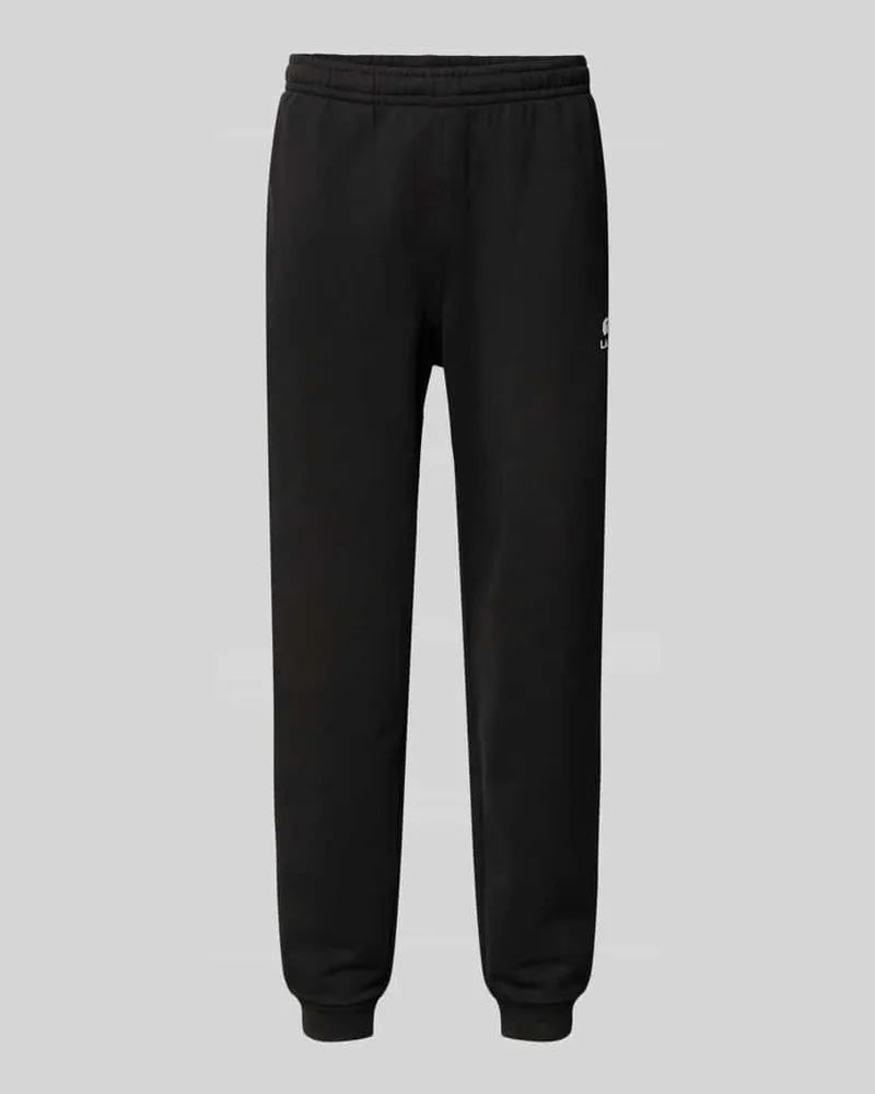 Lacoste Tapered Sweatpants aus reiner Baumwolle Black