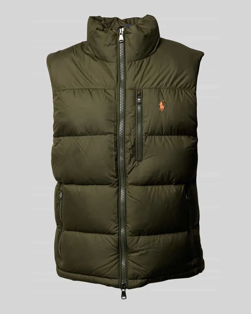 Ralph Lauren Steppweste mit Logo-Stitching Oliv