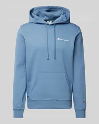 Champion Hoodie mit Label-Stitching Blau