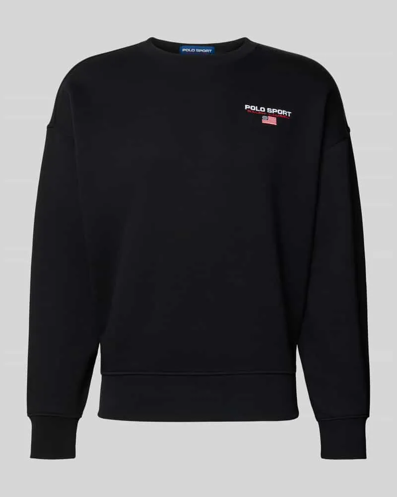 Ralph Lauren Sweatshirt mit Label-Stitching Black