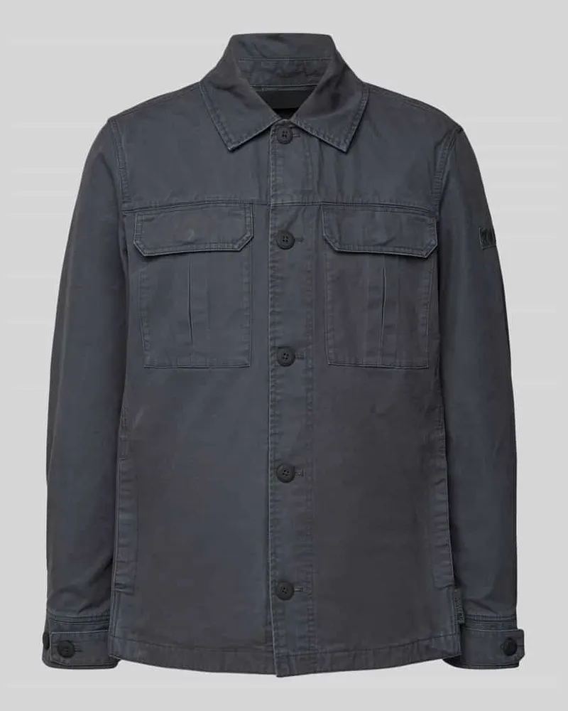 S.Oliver Regular Fit Jacke im Utility-Look Anthrazit