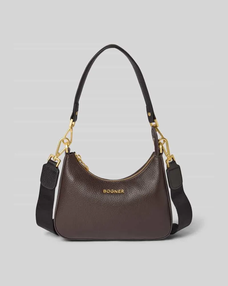 Bogner Shoulder Bag mit Logo-Detail Modell 'Odette Dunkelbraun