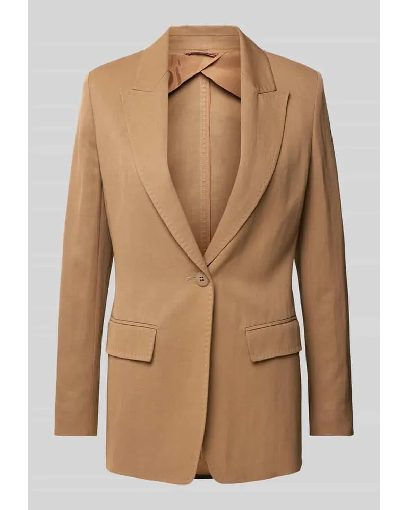 Max Mara Blazer mit Pattentaschen Modell 'GITANE Hellbraun