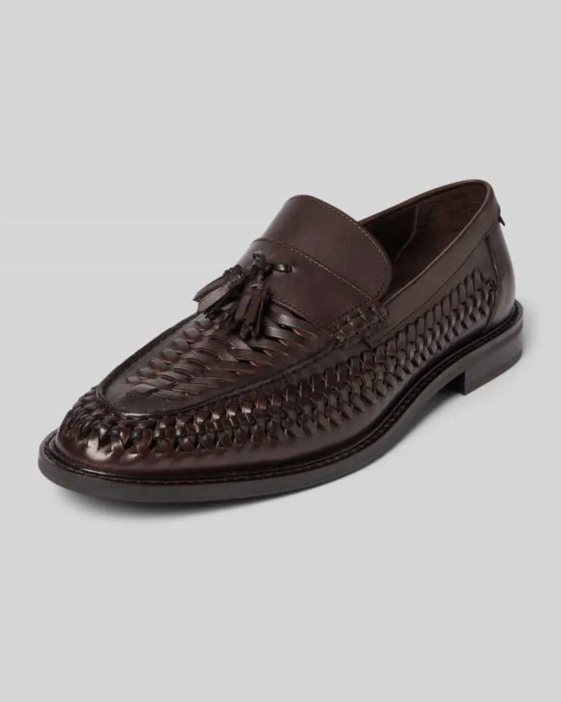 Gant Tassel-Loafer in Flecht-Optik Modell 'Lozham Dunkelbraun