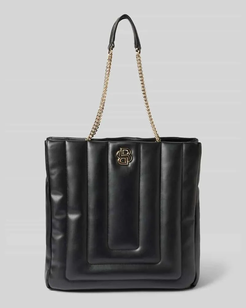 HUGO BOSS Handtasche mit Label-Applikation Modell 'ICON Black