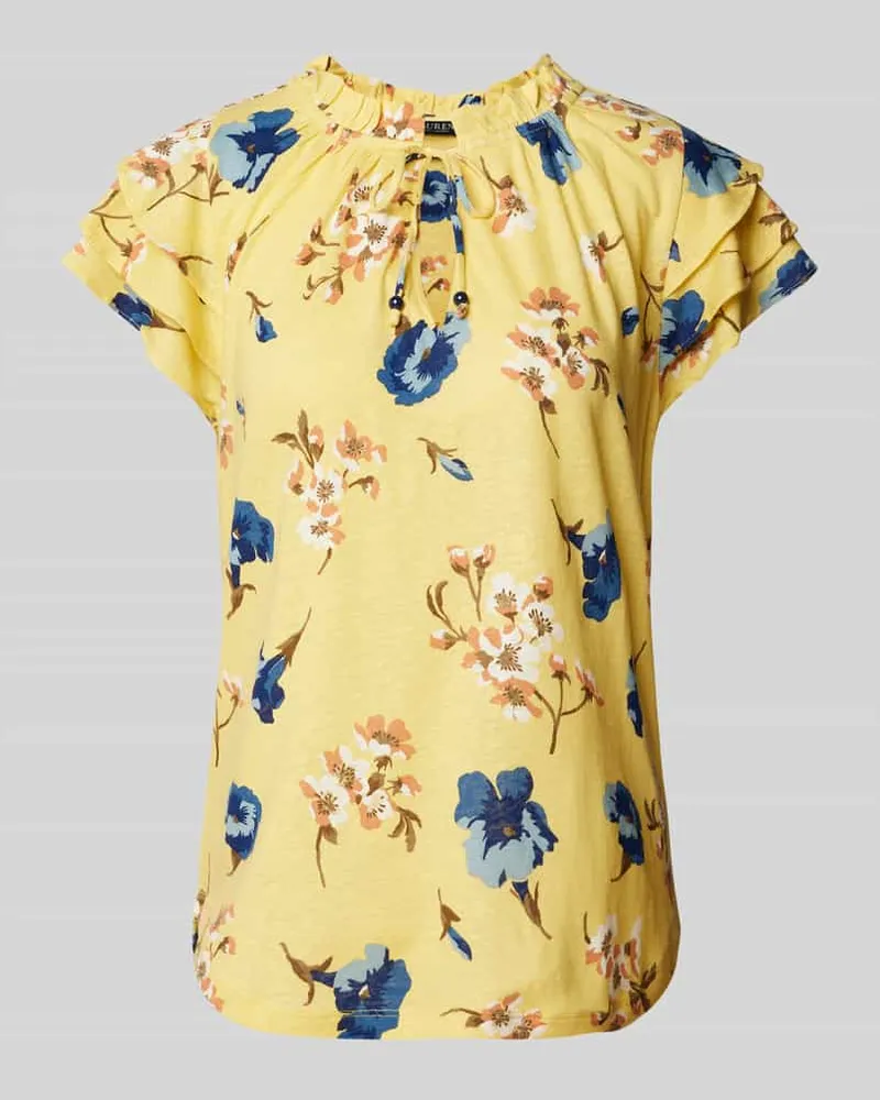 Ralph Lauren Blusenshirt aus Leinen-Viskose-Mix Modell 'BILCANNE Gelb