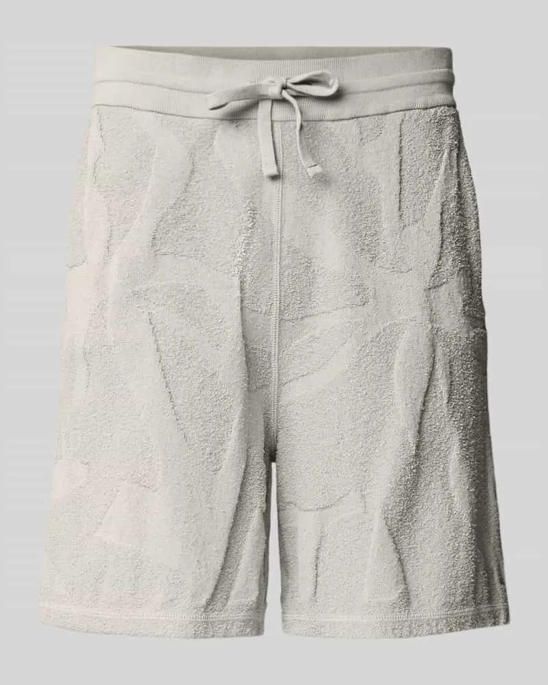 HUGO BOSS Regular Fit Sweatshorts aus Baumwoll-Mix Modell 'ASURFER Sand