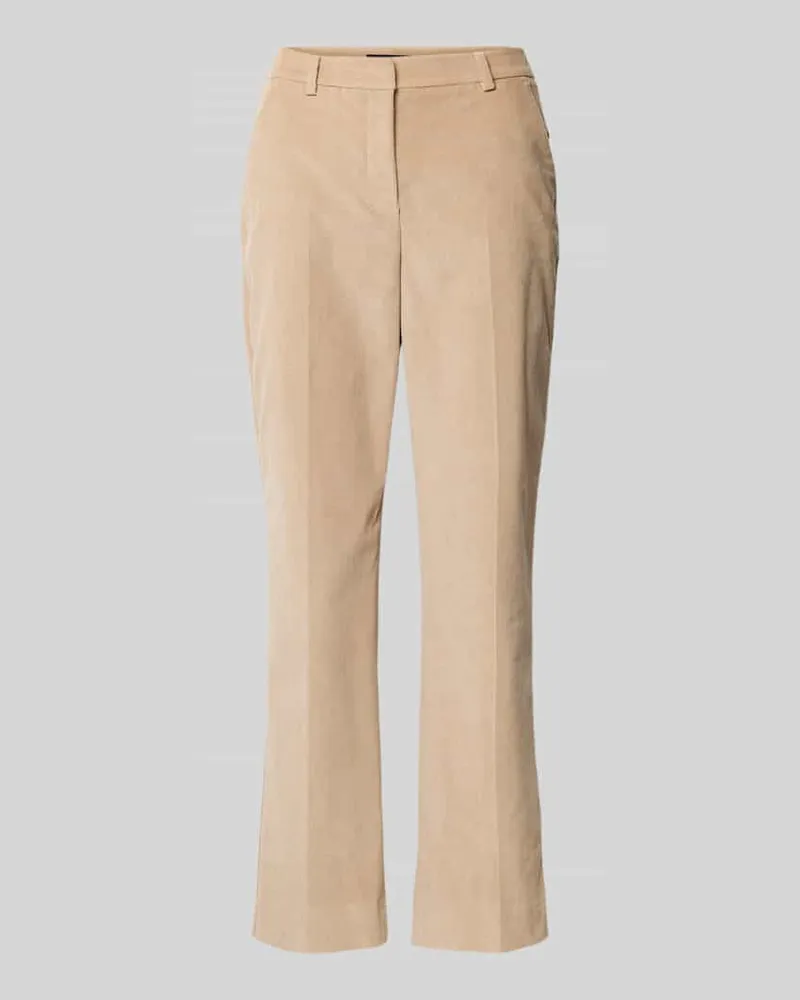 Max Mara High Waist Caprihose aus Cord Modell 'MARRUCA Beige