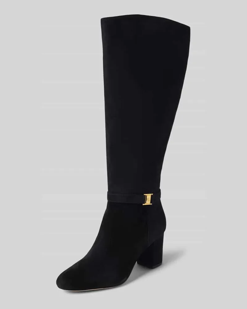 Ralph Lauren Stiefel mit Reißverschluss Modell 'KELLIE Black