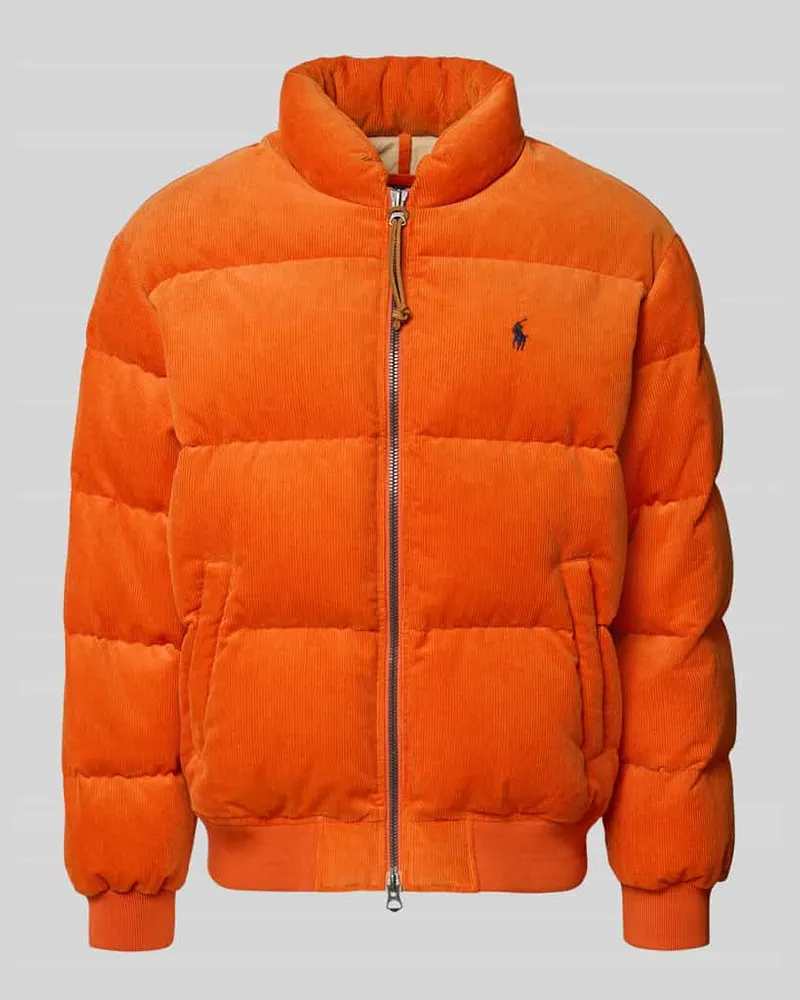 Ralph Lauren Regular Fit Bomberjacke aus reiner Baumwolle Orange