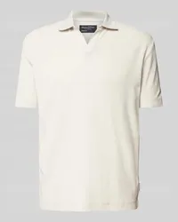 Marc O'Polo Regular Fit Poloshirt mit Label-Detail Offwhite