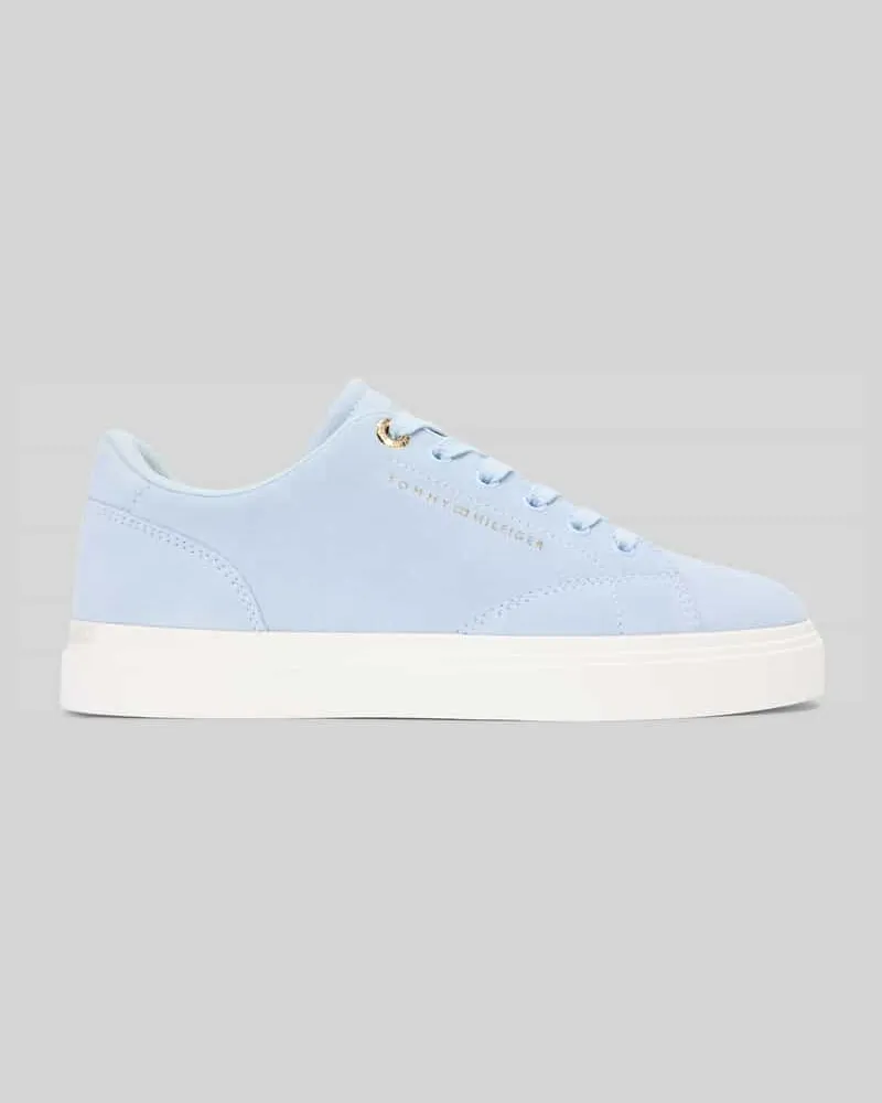 Tommy Hilfiger Low Top Sneaker aus echtem Leder Hellblau