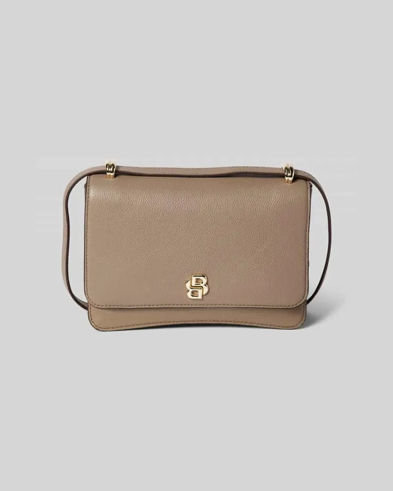 HUGO BOSS Umhängetasche mit Label-Applikation Beige