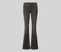 Flared Jeans im Used-Look Modell 'BECCA