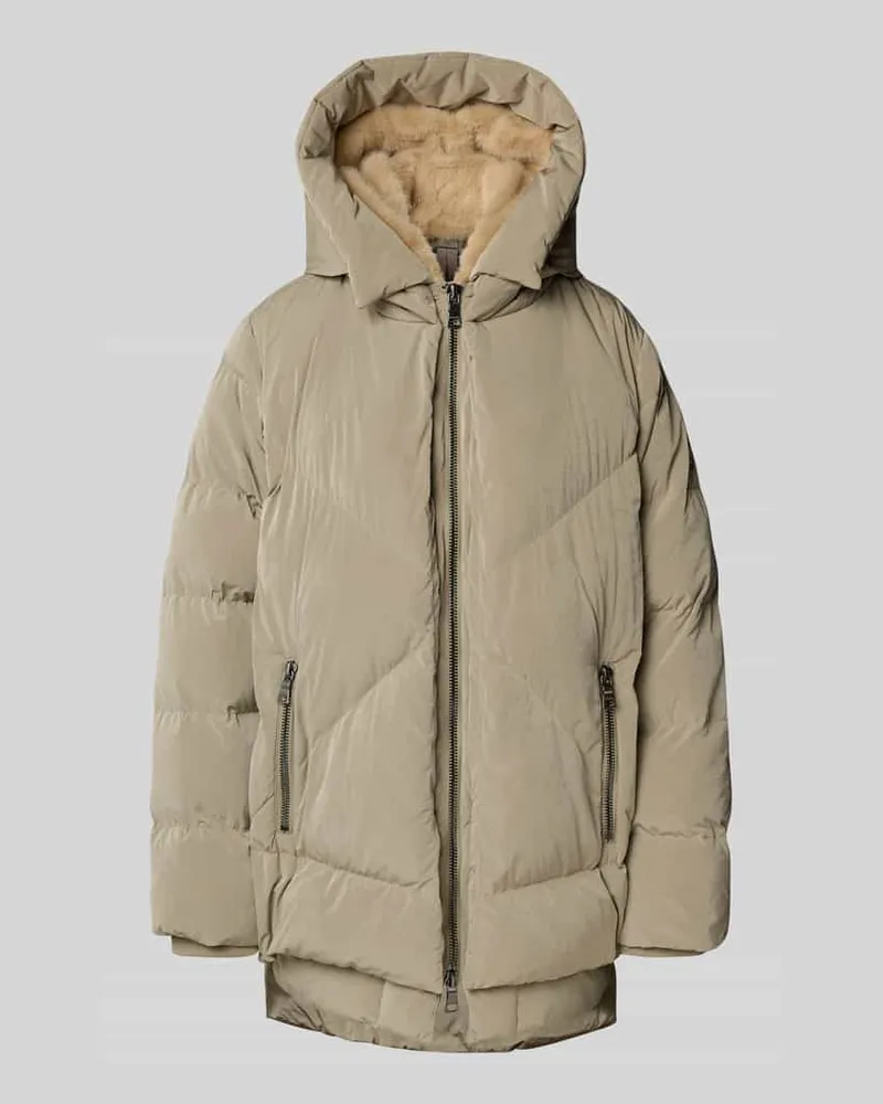 Blonde No. 8 Wintermantel mit Kunstfellbesatz Modell 'FROST Khaki