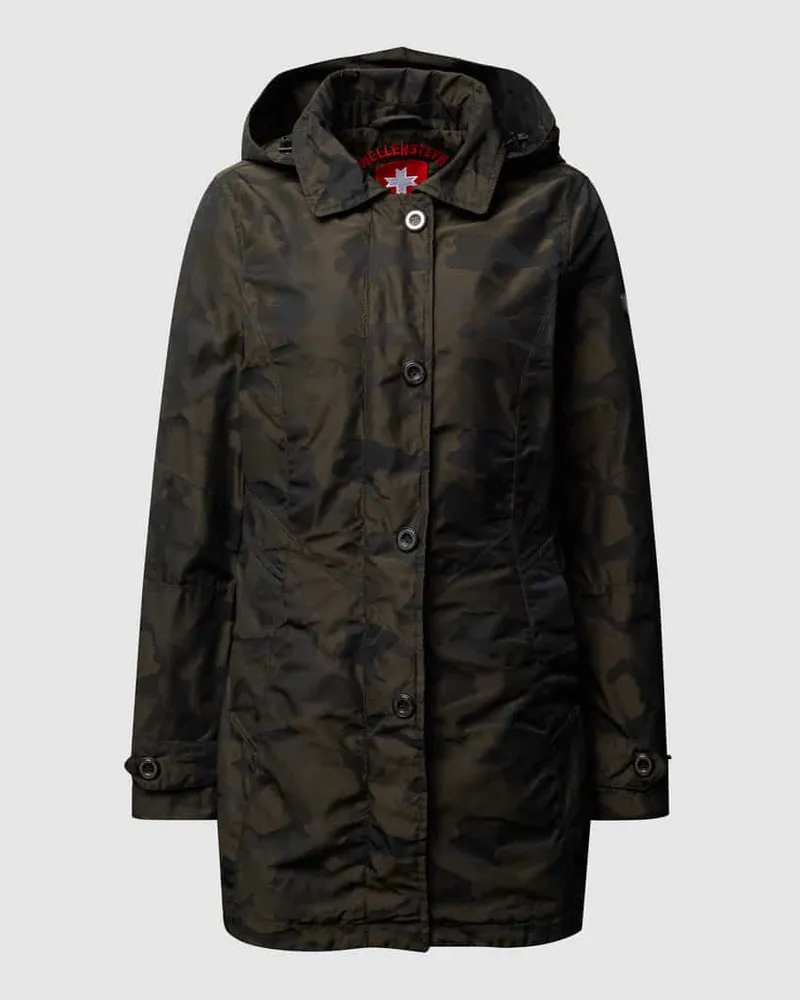 Wellensteyn Funktionsjacke mit Camouflage-Muster Modell 'HUDSON Oliv