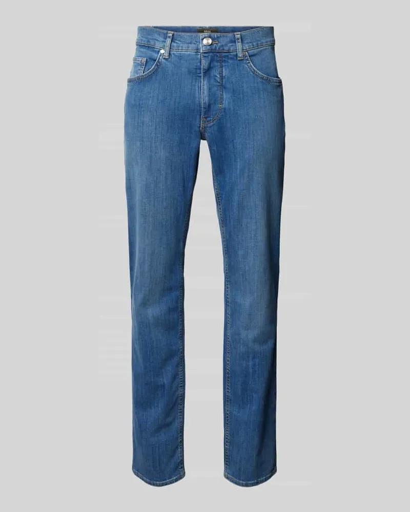 Brax Regular Fit Jeans im 5-Pocket-Design Modell 'Cooper Jeansblau
