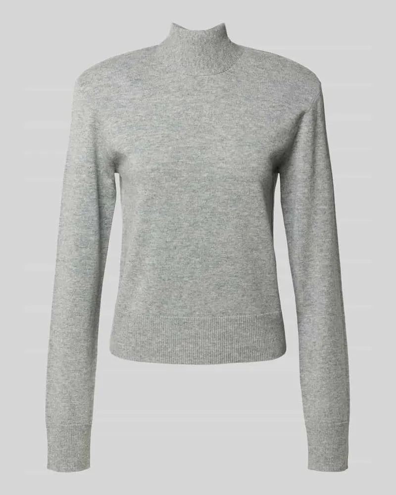 ROTATE Birger Christensen Regular Fit Pullover aus Woll-Mix Hellgrau