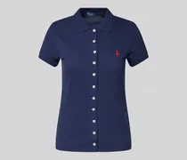 Poloshirt mit Label-Stitching