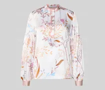 Regular Fit Seidenbluse mit Knopfleiste Modell 'Sienna