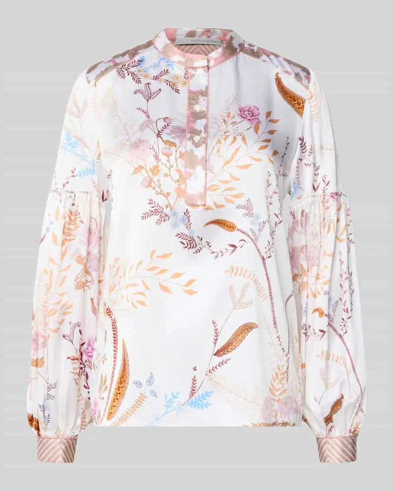 Herzen's Angelegenheit Regular Fit Seidenbluse mit Knopfleiste Modell 'Sienna Offwhite