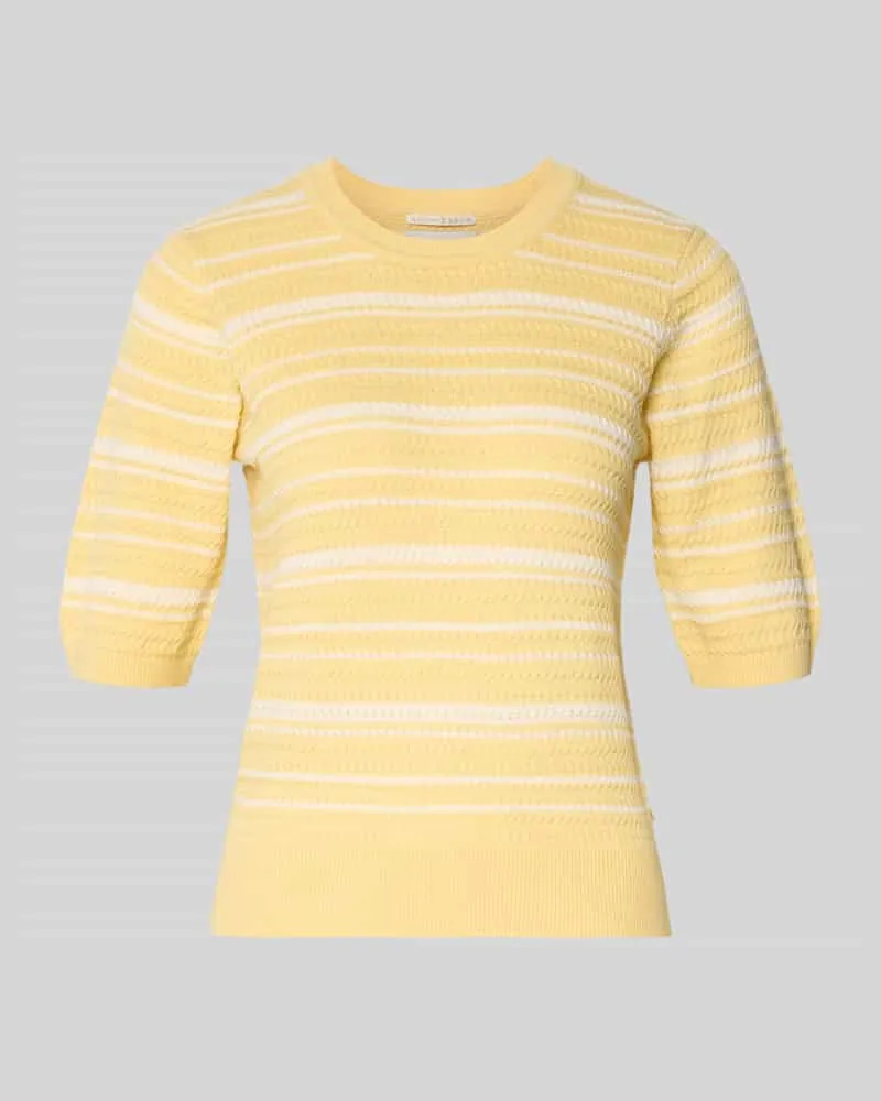 Scotch&Soda Strickpullover aus Baumwoll-Mix Hellgelb