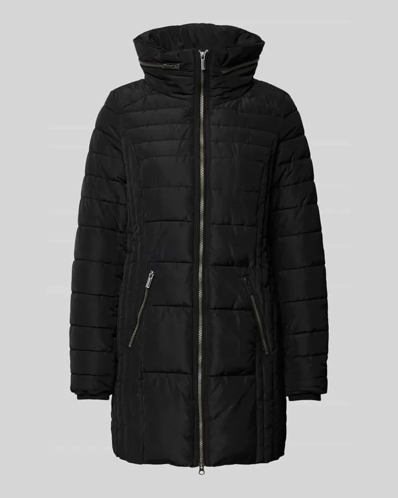 Soyaconcept Steppmantel mit abnehmbarer Kapuze Modell 'Nina Black