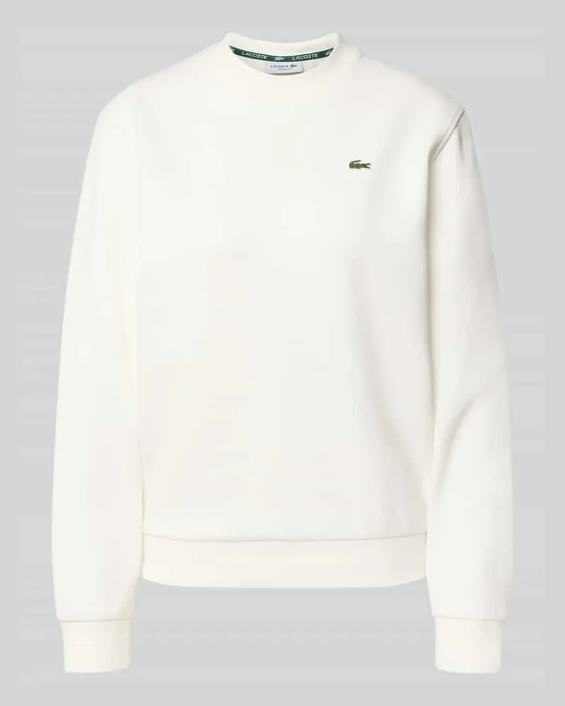 Lacoste Relaxed Fit Sweatshirt aus Baumwoll-Mix Offwhite