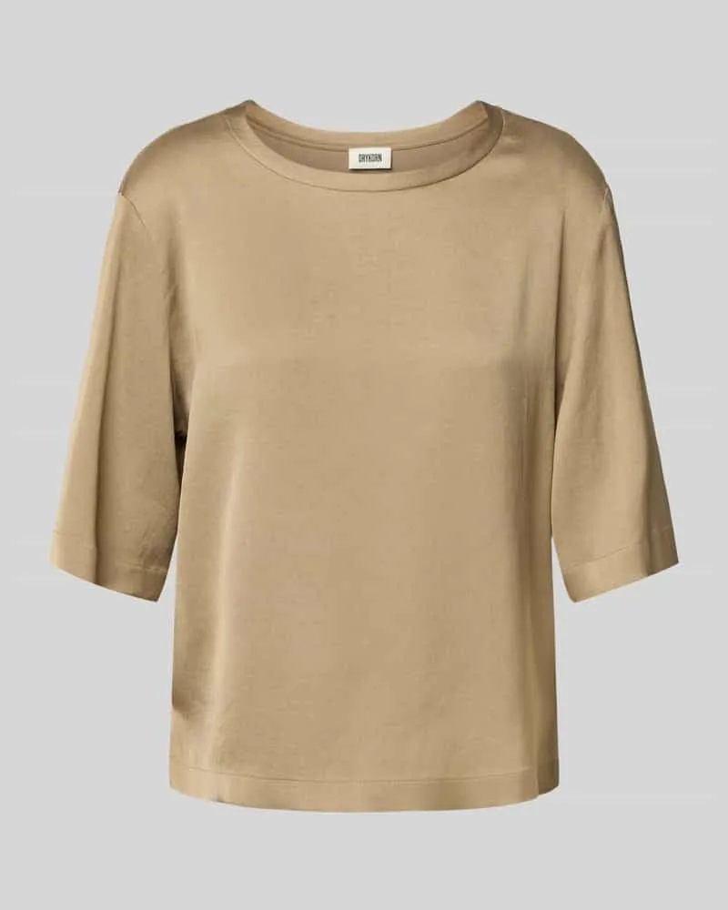 Drykorn Blusenshirt mit 3/4-Ärmel Modell 'DIEDRA Camel