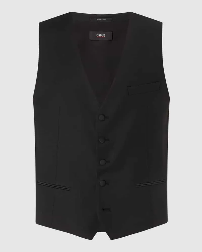 cinque Weste mit Paspeltaschen Modell 'Festivo Black