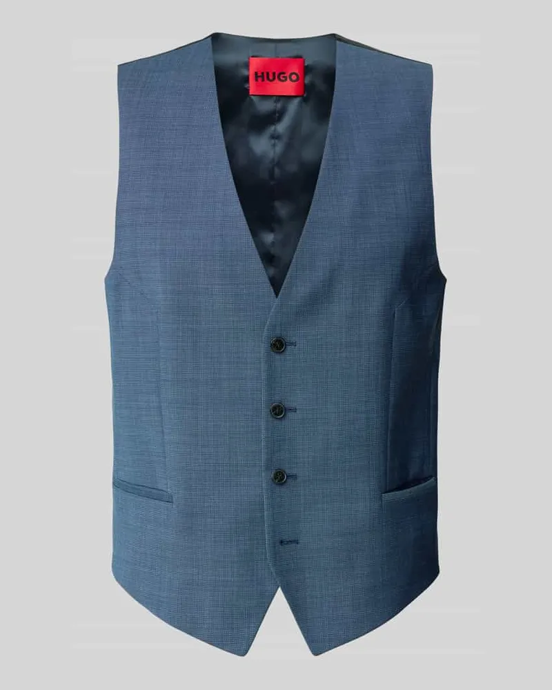 HUGO BOSS Weste mit Knopfleiste Modell 'Vin Bleu
