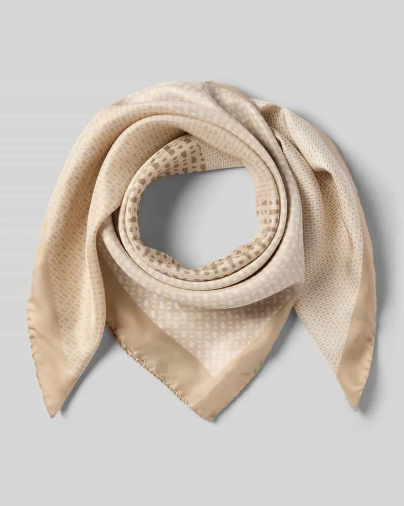 HUGO BOSS Tuch aus reiner Seide Modell 'LAINY Beige