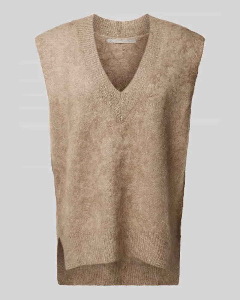 (THE MERCER) N.Y. Pullunder aus Kaschmir mit Seitenschlitz Taupe