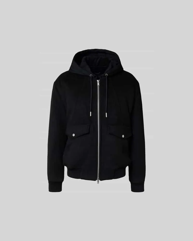 Moose Knuckles Jacke mit Kapuze Black