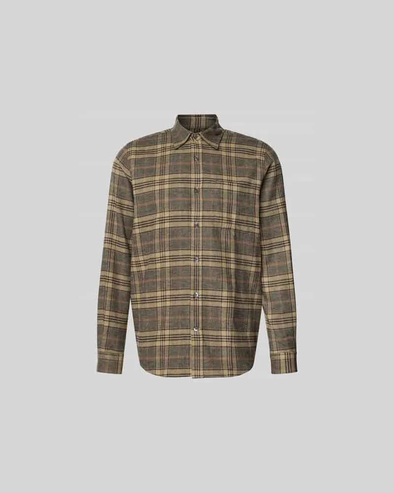 Closed Hemdjacke mit Allover-Print Beige