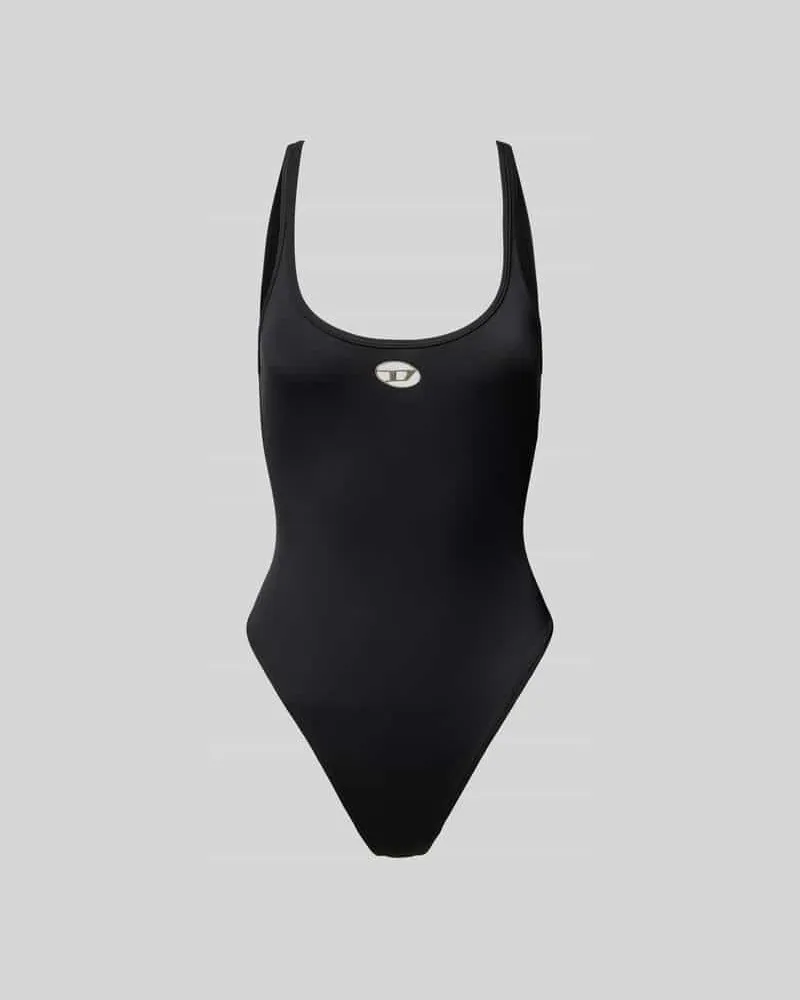Diesel Badeanzug mit Label-Detail Black