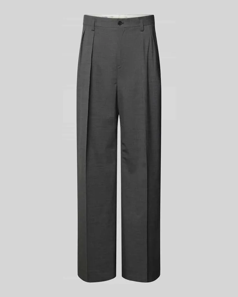 Filippa K Straight Fit Anzughose aus Woll-Mix Graphit
